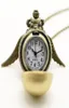 Wholesale- Lady Golden Wing Ciondolo Golden Potter Snitch Snitch Antique Orologio Pocket Orologio Girl Donne Regalo Orologi Quarzo Chain5188194