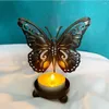 Candle Holders Tealight Holder Butterfly Shaped Creative Iron Home Table Decoration Ornaments