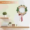 Decorative Flowers Decor Natural Wreath Grapevine Wooden Bamboo Craft Garland Branch Xmas Party Hanging