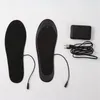 Mattor USB Electric uppvärmd sko Insula Vinter Varma kvinnor Fot Pad Washable Thermal Men Boot Mat Unisex Heat Insoles