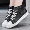 Casual Shoes Spring and Autumn Cross Border High Top Board Fashionable Bright Face Colorful Fashion Flat