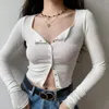 Women's T Shirts Go Girl Thread Fitted Thin Long Sleeve T-shirt