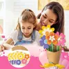 Party Decoration Flower Bouquet Craft Uniek DIY Valentijnsjaars Haak Moeders Gift Day Bloemen E1W2