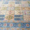 Mattor 3'x5 'antik persisk silkesområde trädgårdsmatta fyra säsong orientaliska mattor försäljning (ZQG595A)