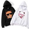 Sampesan las sudaderas con capucha de mujer Bubu está viendo películas con dudu sallad stall stdades caricatura kawaii estampado julio harajuku hombres mujeres ropa