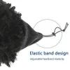 Curly Wigs for Black WomenHeadband Wigs with Bangs Wrap Wig 2 in 1 Synthetic Short Afro Kinky Curly Wig with Headband Attached 240412