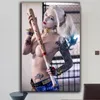 Harley Quine Suicide Squad Affiches de films sexy Lady Toile imprime nue peinture à l'huile d'art d'art mural pour le salon chambre à coucher décoration intérieure