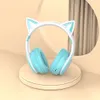 New Headworn Bluetooth Wireless Same as Goddess Multi Color Noise Reduction Cat Ear Game Earphones