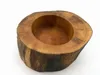 Candle Holders Original Candlestick Litchi Natural Wood Small