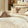 Set di biancheria da letto in cotone di lusso Set di quattro pezzi di fascia alta Lux Satin Ten Punter Sheet