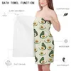 Towel Plant Green Fruit Avocado Quick-drying Bath Microfiber Absorbent Beach Home Bathroom Shower Towels