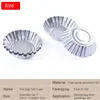 Bakvormen 50/100 stks ei taart mal aluminium folie cake cake pudding fruit non -steek cupcake pan keuken gebakgereedschap