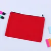 Сумки для хранения 300pcs 21x14cm 5 цветов Canvas Makeup Makeup Makepper Muct Pencil Case Blank Diy Craft Cosmetic для школы путешествий