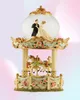 Bröllopsgåvor Groom Bride Crystal Ball Music Box Lantern Double Carousel Eight Tone Box Creative Ornament1037027