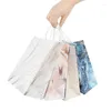 Gift Wrap 5st Glitter Marbling Bag Portable Birthday Wedding Gift Packaging Cookie Candy Paper Väskor Dekorera