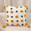 Pillow India Style Arme à broderie Coucle Cercle Cercle Home Decor 45x45cm GeoMetrictufted Sofa Colorful Sofa