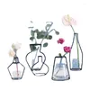 Вазы HF Style Style Retro Iron Line Flowers Vase Metal Plant Holder Modern Home Decor Nordic Styles