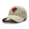Ball Caps Broidered Baseball Coton Coton Top doux réglable Mignon Red Summer Femme's Point Truck Driver's