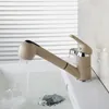 Robinets d'évier de salle de bain zappo lavage robinet à cheveux simple poignée putain de cuisine Tap360 degrés en marbre et mélangeur à eau froide