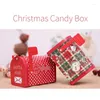 Gift Wrap Christmas Supplies Candy Box Craft Iron Storage Boxes Organizer Tin Mailbox Xmas Ornament för barn överraskning