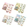 Gift Wrap 20st Diy Diy Diary Junk Journal Decor Colored Butterfly Stickers 3D Vintage Sticker Bag Fantasy Pet Scrapbooking