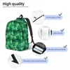 Zaino verde maschi stampato astratto zaino moderno studente unisex viaggio unisex sacchetti di scuola superiore