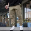 رجال Sweatpants American Style Sports Fitness Cotton Cotton Pants Casual Pants Jogger Gym Running Pants Sports Pants 240401