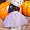 Hondenkleding Halloween huisdierjurk Unieke print comfortabel modieus vakantiekat kostuum voor feestjes dagelijkse kleding kleding