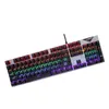 Klavye Fare Kombinasyonu FVQ609 Gerçek Mekanik Klavye E-Oyun Gökkuşağı Aydınlık 104 Anahtar Dizüstü Bilgisayar Kablolu ve Fare Seti H240412