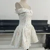 Party Dresses Evening Retro Blossom Dress Prom Gown Holiday 2024 Summer Fashion Casual Outfits Sexy One Shoulder Clothes