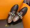 With Box Dress Shoes Designer Sandal ballet slipper slider flat dancing Women round toe Rhinestone Boat formal office Luxury leather riveted buckle shoes GAI 35-40