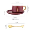 Cups Saucers Modern Design Art Coffee Cup And Saucer Set Ceramic Creativity Luxury Kawaii Mugs Platillo De Taza Cute