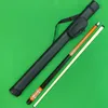 1/2-PC Black Pool Cue-fodral med biljard Cue Stick Kit Set Colors Alternativ 240409