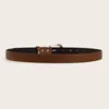 Ceintures 2024 mode simple polyvalent de ceinture marron poly