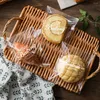 Enveloppe-cadeau 100pcs / pack 15x18cm Sac de nourriture Clear Pain Pain Toast Emballage Auto-Adhesive Donut Cookie Dessert Candy Candy DIY STOCK