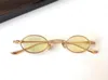 Occhiali da sole Design di moda vintage Lux Small Oval Frame delicata Full Metal Full Style Stile Uv400 Glasshi protettivi4843114