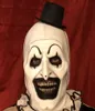 Joker Latex Mask Serrifier Art The Clown Cosplay Masks Horror Full Face Helmet Halloween Costumes Akcesoria Party Carnival Party