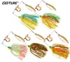 Goture 5pcslot 175g spinnerbait balıkçılık cazibesi bas sazan spinner yem metal bıçaklar silikon etek teçhizat pike balıkçılık mücadele 20102921494233624