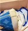 Blue Cowboy Shell Bag кожаная сумка для плеча сцепления роскошная бренда дизайнерская сумка для пакета Crossbody Messenger сумки