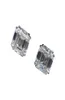 Stud VinRegem 100 925 Sterling Silver Emerald Cut G Created Moissanite Diamonds edelsteen oorbellen oorbuien Fijne sieraden Groothandel5121455