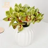 Dekoratif Çiçekler 6pcs/Lot Simüle Çiçek 3D Baskı Cymbidium Yapay Ev El Tablo dekorasyonu küçük saksı bitkisi