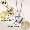 Vnox personalizzare il nome dell'immagine da donna collane per il dono della famiglia Locket per la famiglia Regalo per l'anniversario personalizzato 240414