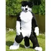 2024 NUEVO Halloween Husky Dog Fox Mascot Costume Fiesta de la fiesta del tema al aire libre.