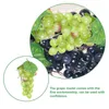 Party Decoration 6 Pcs Artificial Bunch Of Grapes Kids Teaching Fruit Model Fake Display Ladder Decor Mini Toys Food Simulation