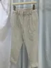 Pantaloni da due pezzi da donna 24b/c Ladie casual Linen di alta qualità Centinaia di abiti a doppio petto Office per pendolari Donne