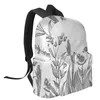 Backpack Line Art Plant Nordic Student School Bags Laptop Custom For Men Women Female Travel Mochila
