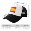 Berets Spanish Flag Mesh Cap de baseball Summer Men Outdoor Femmes Fashion Fashion Sport Hats Hip Hop Trucker