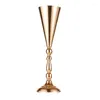 Wazony 2 -częściowy stołowy kwiat wazon Wedding Centerpiece Decor Gold Artificial Ornaments na rocznicę