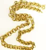 Cadenas Vacuamiento de oro Sobrado electrónico Belcher Anillo de anillo de perno masculina Collar de cadena sólida Jewlyery N2206936432
