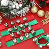 Party Supplies 16 Pieces Christmas Wrist Band Bells Red Green Armband Bell Hand för barn